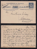 New South Wales Australia 1909 Stationery Postcard SYDNEY X WILHELMSHAVEN Germany - Covers & Documents