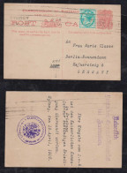 New South Wales Australia 1910 Uprated Stationery Postcard SYDNEY X BERLIN Germany Kaiserliches General Konsulat - Covers & Documents