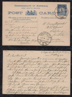 New South Wales Australia 1911 Stationery Postcard SYDNEY X SALZBURG Austria - Lettres & Documents