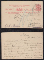 New South Wales Australia 1912 Stationery Postcard SYDNEY X BINSFÖRTH Germany Postage Due - Covers & Documents