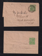 Australia 1915 2 Wrapper Stationary ½p Local Use - Covers & Documents