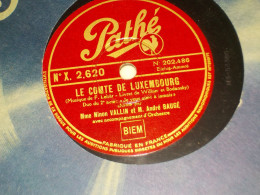 DISQUE 78 TOURS DUO CHANTE NINON VALLIN ET ANDRE BAUGE 1930 - 78 Rpm - Schellackplatten