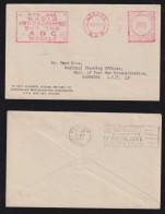 Australia 1948 Meter Cover 3½p GEELONG X LOS ANGELES USA FORD Cars Australia - Covers & Documents