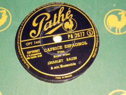 DISQUE 78 TOURS VALSE ET BOLERO DE CHARLEY BAZIN 1950 - 78 G - Dischi Per Fonografi