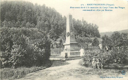 88 , BROUVELIEURES , Monument Elevé A La Mémoire Du Corps Franc Des Vosges , * 438 94 - Brouvelieures