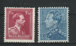 België OCB 832 / 833 ** MNH - 1936-1957 Collo Aperto