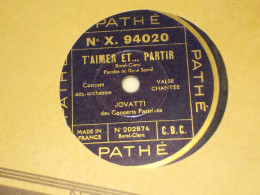 DISQUE 78 TOURS CONCERTS PARISIENS JOVATTI 192 - 78 Rpm - Schellackplatten