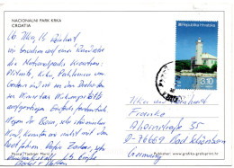 61232 - Kroatien - 2011 - K3,10 Leuchtturm Vir EF A AnsKte STARIGRAD PAKLENICA -> Deutschland - Lighthouses