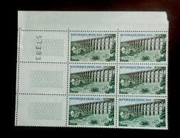 France 1960 Neufs N** Bloc De 6 Timbres YT N° 1249 Viaduc De Chaumont - Feuilles Complètes