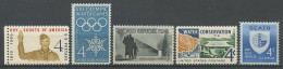 EU 1960 N° 679/680 683/685 ** Neufs MNH Superbes C 2 € Scoutisme SalutJeux Olympiques D'hiver Squaw Valley Réfugiés Eau - Ongebruikt