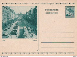 Prag -Böhmen Und Mähren-Postkarte Tram MNH ** - Tranvías