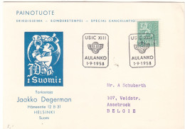 Finlande - Carte Postale De 1958 - Oblit Aulanko - - Lettres & Documents