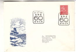 Finlande - Lettre De 1966 - Oblit Oulu - - Storia Postale