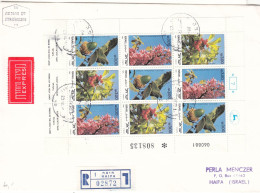 Israël - Lettre Recom De 1981 ° - GF - Oblit Haifa - Fleurs - Fruits - - Briefe U. Dokumente