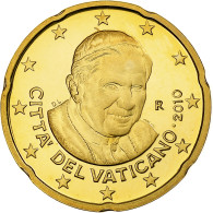 Cité Du Vatican, Benedict XVI, 20 Euro Cent, BE, 2010, Rome, Laiton, FDC - Vatikan