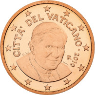 Cité Du Vatican, Benedict XVI, 5 Euro Cent, BE, 2010, Rome, Cuivre Plaqué - Vatican