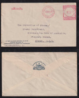 Australia 1949 Airmail Meter Cover 5½p ROCKHAMPTON X SYDNEY Commonwealth Bank - Covers & Documents