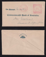 Australia 1949 Meter Cover 2½p TOOWOOMBA X SYDNEY Commonwealth Bank - Covers & Documents