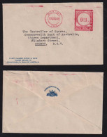 Australia 1949 Meter Cover 2½p HOBART Tasmania X SYDNEY Commonwealth Bank - Brieven En Documenten