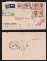 Australia 1959 Registered Airmail 6x6 ½d Cover RIALTO X GALVESTON USA - Brieven En Documenten