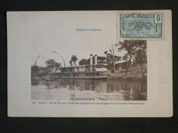 DB0 CONGO FRANCAIS BELLE CARTE  1913 BRAZZA A  LIBREVILLE GABON  +PLAINE ++ AFF. INTERESSANT++++ - Storia Postale