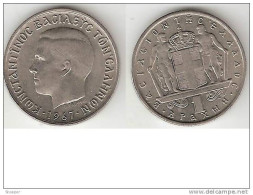 Greece 1 Drachme  1967  Km 89  Xf + !!!!high Quality Coin !!!!!! - Grèce