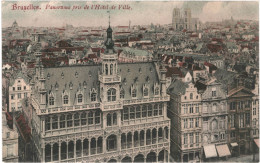 CPA  Carte Postale Belgique Bruxelles Panorama Pris De L'Hôtel De Ville VM75492 - Mehransichten, Panoramakarten