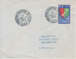 Algérie-Alger-20/7/1958-premier Jour Du Timbre Yvert 352-Maréchal De Lattre De Tassigny - FDC