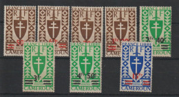 Cameroun 1945 Série De Londres Surchargée 266-73, 8 Val * Charnière MH - Unused Stamps