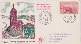 Algérie-ORAN-19/5/1958-Journée Philatélique-premier Jour Du Timbre Yvert 339A - FDC