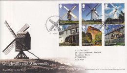 FDC Windmills And Watermills - Lettres & Documents