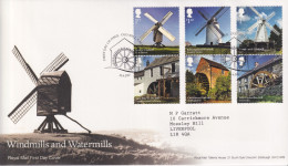 FDC Windmills And Watermills SG 3967/3971 - Briefe U. Dokumente