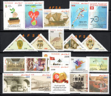 TUNISIA 2015- Full Year MNH (without Mini-sheet) // TUNISIE 2015 Année Compléte Neuve (sans Blocs) - Mezclas (max 999 Sellos)