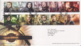 FDC Game Of Throne SG 4033/4042 - Brieven En Documenten