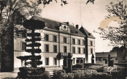 79 CHEF-BOUTONNE L'HOTEL DE VILLE DEVANT LE JARDIN AVEC SES ARBUSTES SCULPTES - Chef Boutonne