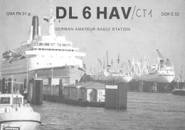 QSL Card - GERMANY, HAMBURG - 1983 - BOAT, SHIP  ( 2 Scans ) - Radio Amateur