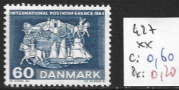 DANEMARK 427 ** Côte 0.60 € - Unused Stamps