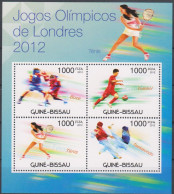 Olympics 2012 - Tennis - Soccer - GUINEA BISSAU - S/S MNH - Estate 2012: London