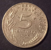 5 Centimes Marianne 1996, Col à 3 Plis - 5 Centimes