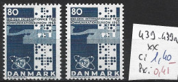 DANEMARK 439-39a ** Côte 1.40 € - Unused Stamps