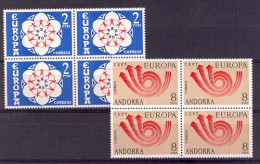 Andorra - 1973, Europa E=85-86 S=75-76 (**) Bloque - 1973