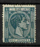 Puerto Rico 1879 - 50 C  Alfonso XII Usado (o) - Puerto Rico