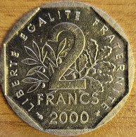 FRANCE 2 Francs 2000 F.272/28 Abeille Et O Sans Point KM#942.1 SUP - 2 Francs