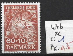 DANEMARK 476 ** Côte 1 € - Nuovi