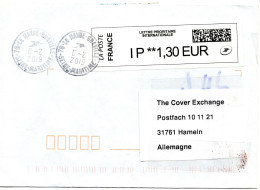 61246 - Frankreich - 2019 - €1,30 ATM EF A Bf LE HAVRE -> Deutschland - Brieven En Documenten