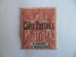 SPM 1901 Y/T C2 " Colis Postaux " Neuf** - Trace Charnière - Cote 45,00 - Nuevos