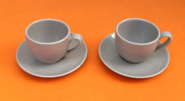 2 Tasses / Soucoupes à Café / Thé / Chocolat - Cups
