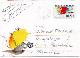 61249 - Spanien - 2003 - €0,51 ATM EF A Bf ARRECIFE -> Deutschland - Timbres De Distributeurs [ATM]
