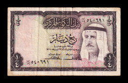 Kuwait 1/4 Dinar L.1968 Pick 6b Bc/Mbc F/Vf - Koeweit