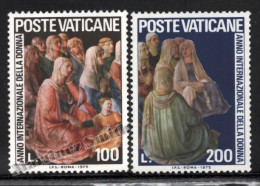 Vatican 1975 Yv. 609-10, International Women's Year, Paintings - MNH - Nuevos